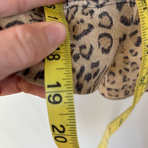 Live a Little Leopard Print Leather Jacket size M - Picture 7 of 8